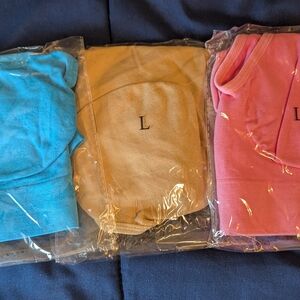 Women's 3-Pack Seamless Bras - Pink, Cream, Blue